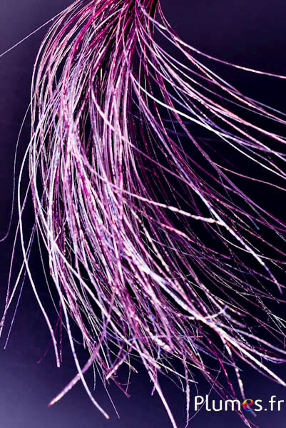 Anhänger Pfauenfaden - 15-28 cm - fuchsia-naturgrün